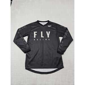 Fly Racing Shirt Youth XL Black Long Sleeve Racing Jersey